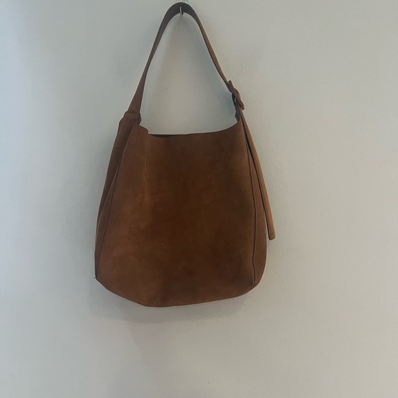 Mango Tan Suede Shoulder Bag - Picture 9 of 16